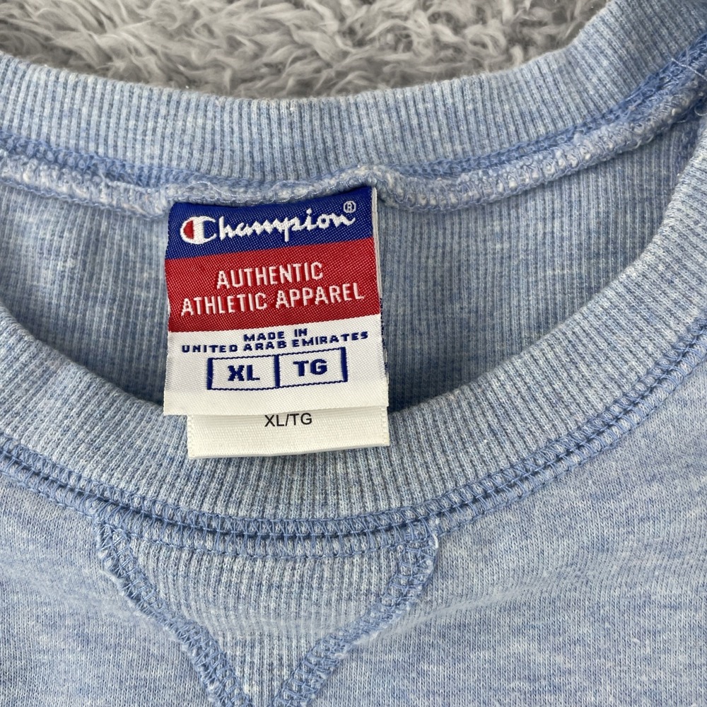 Vintage Champion Reverse Weave Crewneck Sweatshirt Women's XL Baby Blue - Picture 6 of 12